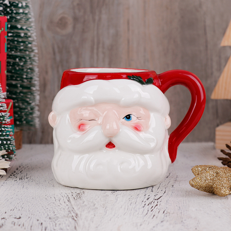Coffee Tea Festival - Tazza natalizia in ceramica 3D Babbo