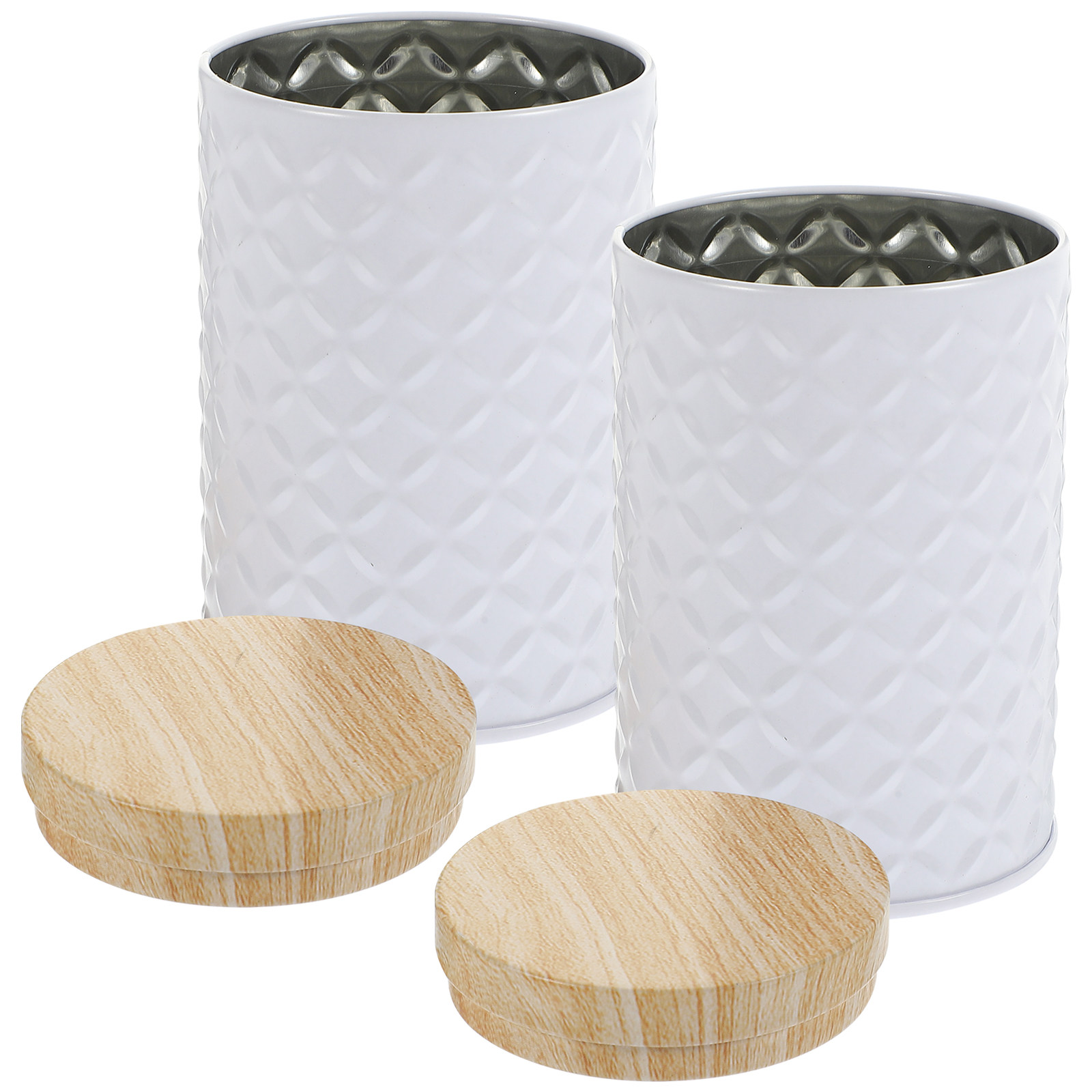 Coffee Tea Jars - 2 Pezzi Contenitore in Latta per