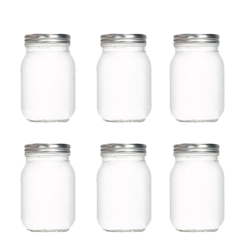 Coffee Tea Jars - Set di 6 Barattoli in Vetro
