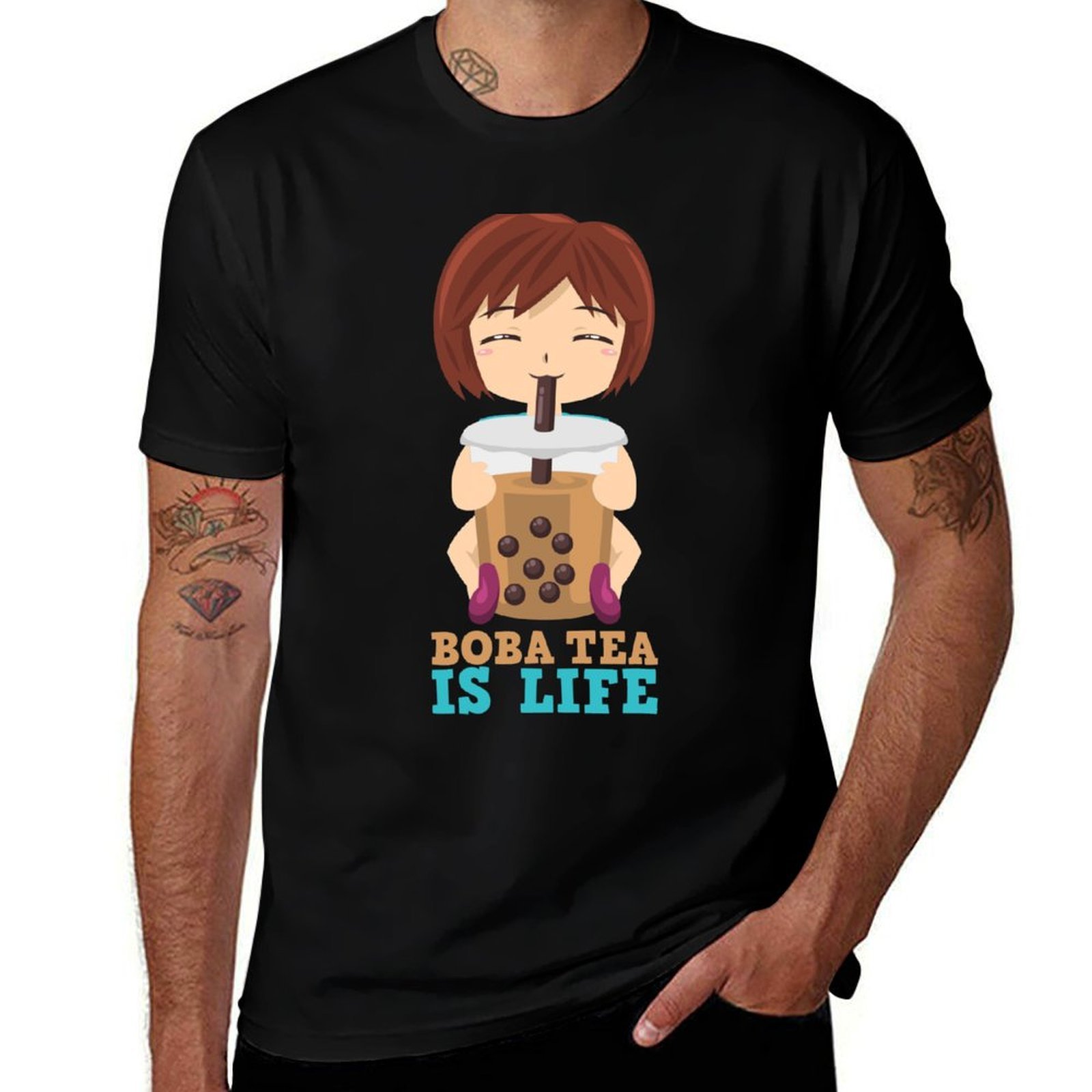 Coffee Tea Boba - T-shirt Boba Tea is Life /