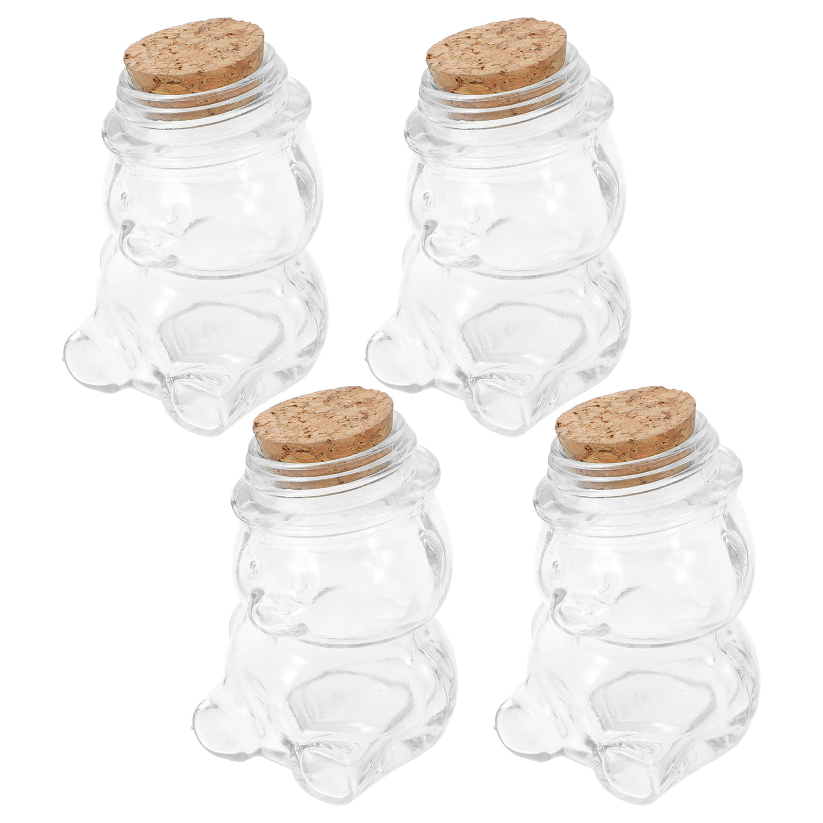 Coffee Tea Jars - Set di 4 barattoli in vetro