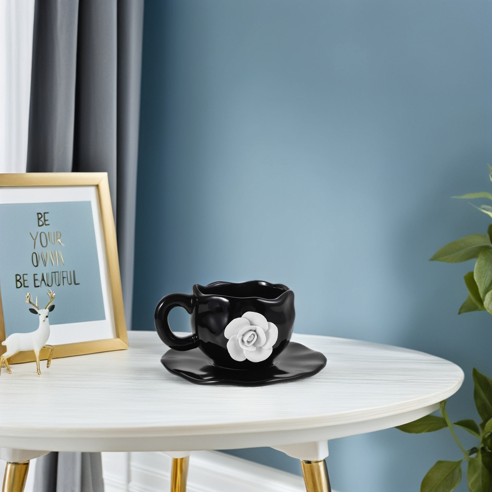 Coffee Tea Latte - Set Elegante di Tazza e Piattino