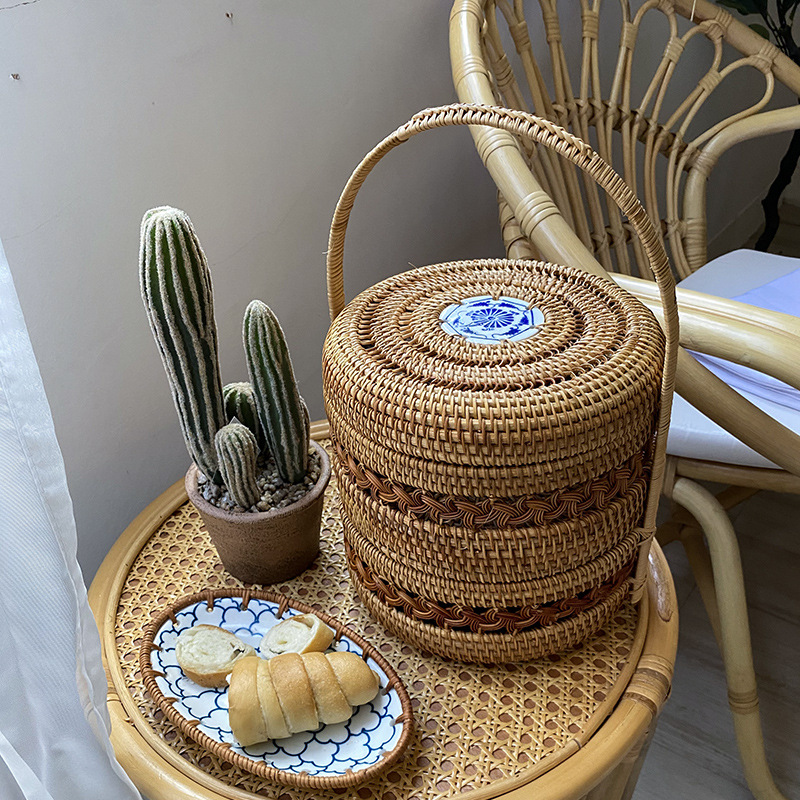 Cesto portaoggetti in rattan v - Coffee Tea Vietnam recensione e prezzo
