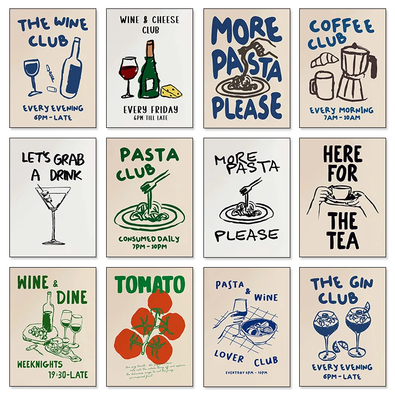 Quadri su tela moderni per cuc - Coffee Tea Poster recensione e prezzo