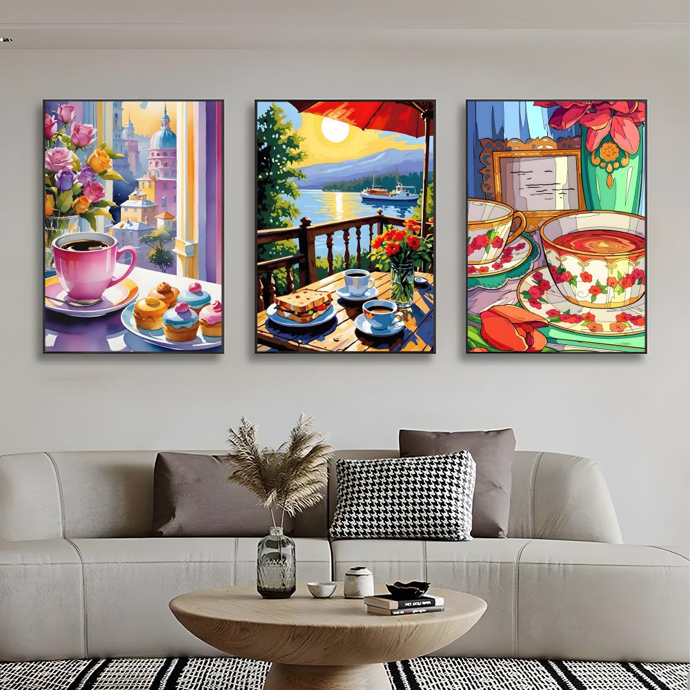 Poster artistico HD con tazza  - Coffee Tea Poster recensione e prezzo