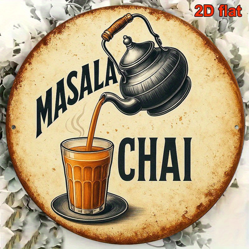 Targa in Metallo Masala Chai V - Coffee Tea Recipe recensione e prezzo