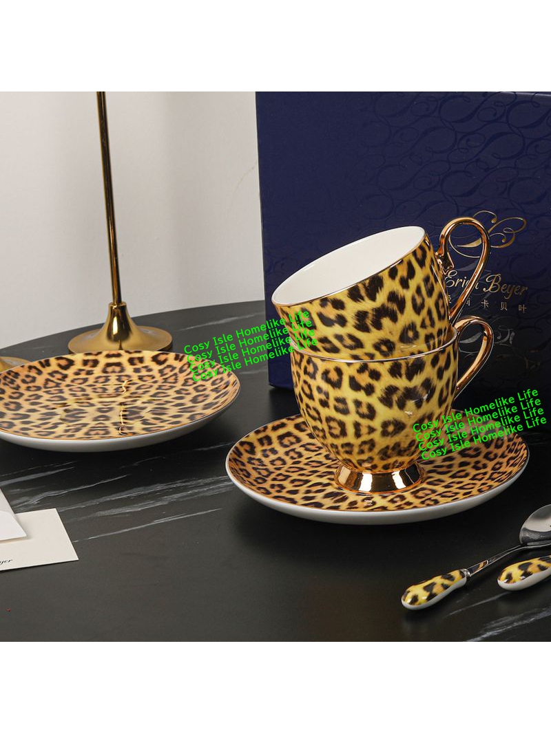 Colore oro Bone China Leopard  - Coffee Tea Festival recensione e prezzo