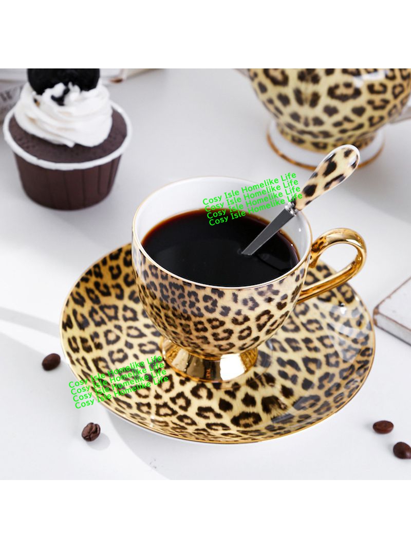 Colore oro Bone China Leopard  - Coffee Tea Festival recensione e prezzo