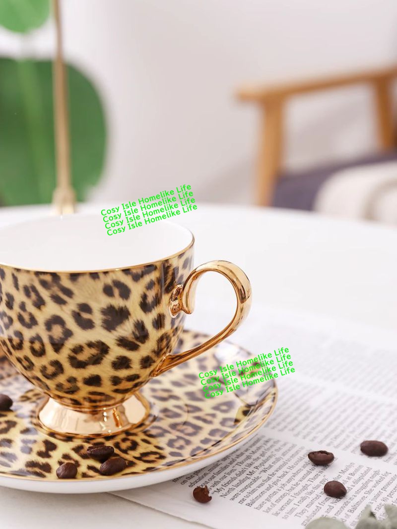 Colore oro Bone China Leopard  - Coffee Tea Festival recensione e prezzo