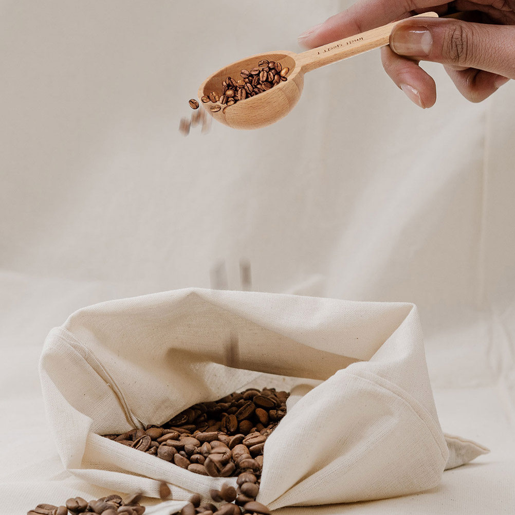 2 Pezzi Cucchiaio in Legno per - Coffee Tea And Bean Leaf recensione e prezzo